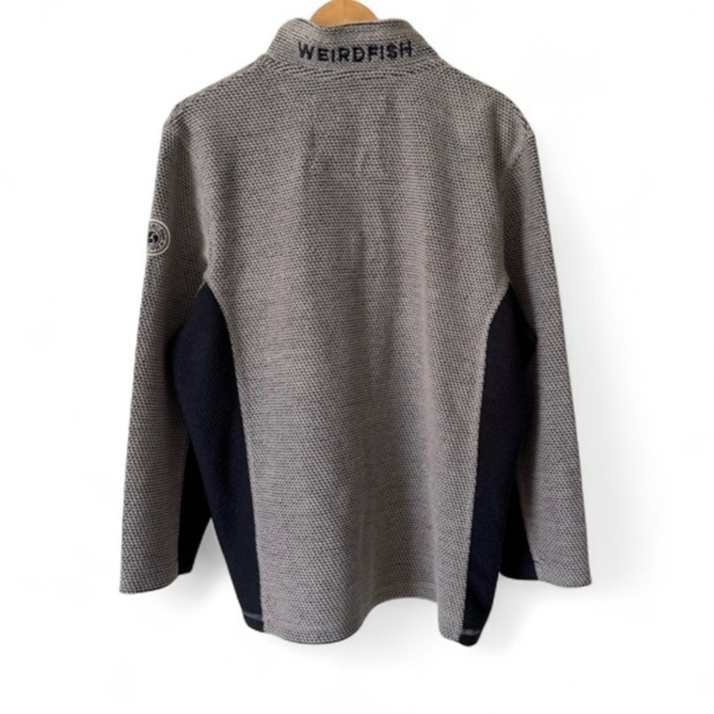 NWOT WEIRD FISH‎ QUARTER ZIP PULL OVER MENS SIZE LARGE - Picture 2 of 7